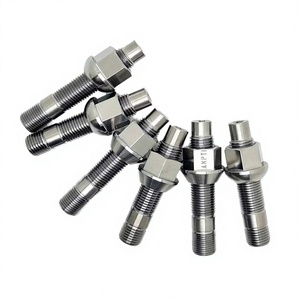 Écrous de roue hexagonaux personnalisés Gr5 M12x1.25x75mm et boulons avec finition PVD, kit de goujons en titane - Product Image 2