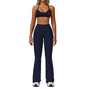 Fashion Design Custom Logo High Quality <b>Women</b> Sports Fitness Active Wear Sets for <b>Women</b> High Waist Yoga <b>Leggings</b> Pilate Gym Wear - Product Image 1