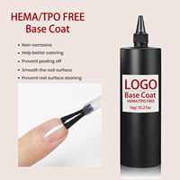 Vente en gros usine OEM Matière première en vrac pour recharge 1kg B185 HEMA/TPO FREE Vegan Écologique Base Coat Sans Résidu Longue Tenue Gel UV 3-4