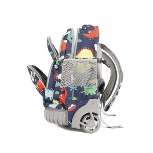 Tas Sekolah Troli Anak Gaya Korea Motif Anime Kartun Tali Bantalan Udara Reflektif Pengaman Siswa SD - Product Image 4
