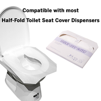 Couvre-siège de toilette jetable hygiénique en papier, 1000 pièces
