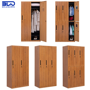 Meubles de bureau modernes en acier, armoire durable en couleur bois pêche pour la maison et le bureau, rangement organisé pour la chambre - Product Image 2