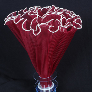 Ruban de gâteau délicat en maille, matériau décoratif multi-usage <span class=keywords><strong>pour</strong></span> gâteau de mariage, arrangement floral, décoration de fête - Product Image 5