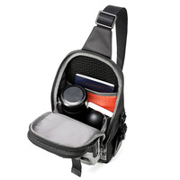 Nueva Bolsa de Pecho Multifuncional Impermeable para Hombre, con Cierre de Cremallera de Nailon, Moderna, Casual, Bandolera