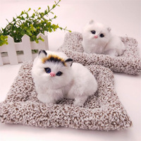 Peluche personnalisée chat endormi réaliste en tissu Mudbray 300g, jouet en peluche pour tous les âges