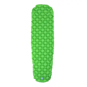 TPU Waterproof inflatable sleeping mat LightWeight Nylon camping air mattress for Backpacking sleeping pad with Carrying Bag