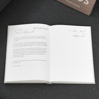 Carnet de notes guidé avec logo personnalisé, inspiré par l'Esprit, couverture rigide en lin, avec questions de poésie pour les créatifs