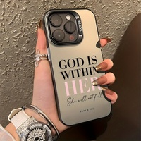 Coque de téléphone antichoc à motif IMD pour iPhone 16 Pro Max et 15 Pro Max Coque de téléphone portable antichoc