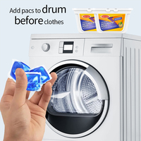 Bomei laundry capsule pods factory oem manik-manik sabun cuci warna-warni 4 in 1 pods deterjen laundry
