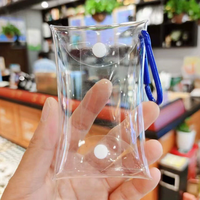 Sac de rangement transparent pour boîte mystère, étui de présentation Pop Mart en PVC, mini porte-monnaie, sac de présentation pour badges