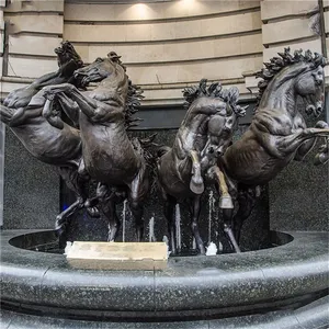 Decoración de Metal para exteriores, Animal estatua de bronce de caballo, diseño moderno, escultura de Caballo de bronce, escultura de caballo de salto