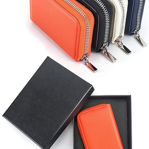 Boshiho Hot Selling Genuine Leather Coin Pouch <b>Wallet</b> Card <b>Holder</b> <b>Wallet</b> with Coin case - Product Image 4
