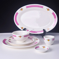 Assiettes en céramique vintage style Hong Kong rétro nostalgique pour restaurant de thé, plats à poisson, assiettes plates, assiettes à riz, compatibles micro-ondes
