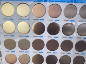 201 קו צבע זהב 304 גיליונות נירוסטה מוברשים מצופים במילים מפתח נירוסטה - Product Image 4