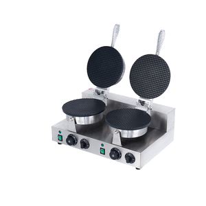 Máquina Comercial para Hacer Conos de Waffle de Acero Inoxidable y Aluminio Fundido de 220V, de Una o Dos Cabezas, Nueva - Product Image 5