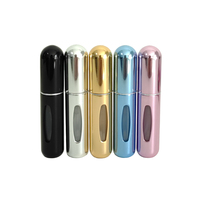 Atomiseur de parfum miniature en aluminium 5ml 8ml avec pompe, idéal pour les voyages - Vente chaude