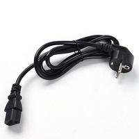 Câble d'extension électrique de haute qualité certifié KC C19, connecteur femelle IEC, 3 prises, cuivre, isolation PVC/caoutchouc, options 1-2m