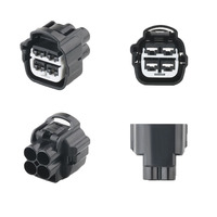Conector de Cableado para Motor de Ventilador Electrónico Automotriz MG641744-5/MG651747-5 DJ7041Y-4.8-11/21, Conector de 4 Orificios