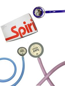 Source d'alimentation manuelle à double tube Stéthoscope médical multifonctionnel personnalisable avec nom du médecin - Product Image 2