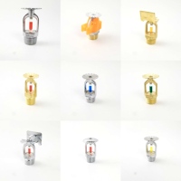 Tête de sprinkler pendentif en laiton rouge 68/93 degrés pour système de lutte contre l'incendie