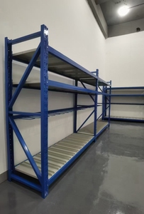 Estante de Armazenamento Industrial de Metal à Prova d'Água Ajustável de 5 Camadas Ecológica e Resistente para Armazém e Supermercado - Product Image 4