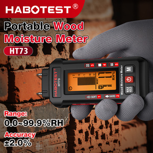 เครื่องวัดความชื้นไม้แบบเข็ม HABOTEST HT73  5 โหมดวัดวัสดุ  ไฟพื้นหลังสามสี  0-99.9% RH  วัสดุ ABS  วัดความลึกได้ <span class=keywords><strong>10</strong></span> ซม.  รับประกัน 1 ปี - Product Image 5