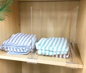Divisores de Estantes Acrílicos para Tiendas y Supermercados, Venta al por Mayor de Fábrica, Divisores de Estantes Transparentes, Tablero de Partición de Ropa de PS para Almacenes - Product Image 5