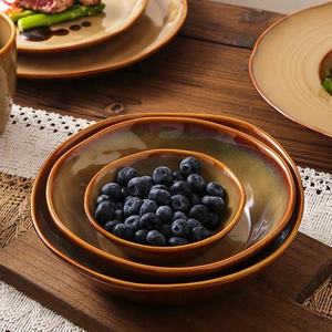 Vajilla <span class=keywords><strong>de</strong></span> Porcelana Estilo Japonés Vintage Hausweet con Esmalte Shino, Libre <span class=keywords><strong>de</strong></span> BPA, Ecológica, Apta para Microondas y Lavavajillas, para Filetes - Product Image 6