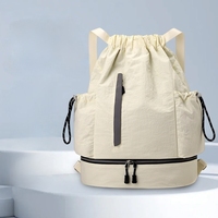 Sac à dos de basketball d'extérieur, sac à dos de sport, de fitness et de loisirs avec cordon de serrage