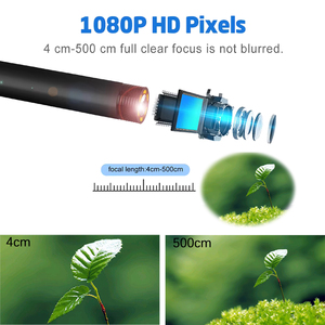 1-15M 1080P Full HD Borescope <strong>Camera</strong> Handheld Inspection Endoscope <strong>Camera</strong> With 4.5inch <strong>IPS</strong> Screen 8mm Lens Car Air Conditioning - Product Image 2
