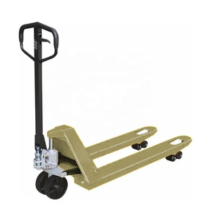 Transpaleta Manual con Capacidad de 3 Toneladas, Ruedas de Goma Naranja, Uso en Interiores, Equipo para Plantas de Manufactura - Product Image 4