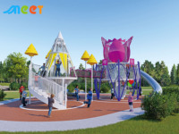 Équipement de terrain de jeux sur mesure MT-DBF003 avec éclairage LED et design lumineux nocturne