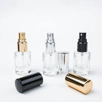Botol Parfum Mini Silinder 5ml Tebal Bulat Isi Ulang dengan Tutup Ulir dan Cetak Sablon Kaca
