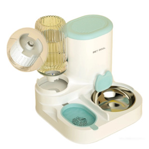 Evcil Hayvan Ürünleri Düz Desenli Plastik Evcil Hayvan Malzemeleri Kedi ve Köpek Su Sebili ve Kedi Mama Kabı - Product Image 1