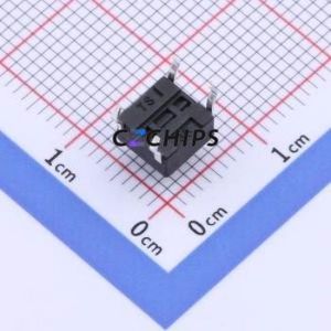 YTS1R0012CBT00 Tactile Switch Through hole Component (THT),6x6mm Switch Single Pole Single Throw Round Button 2.5N Through Hole - Product Image 2