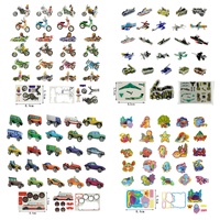 Vente en gros de puzzles 3D en carton pour enfants, animaux de dessin animé, modèles de voitures, jeux de puzzle, jouets éducatifs précoces, petits jouets à assembler