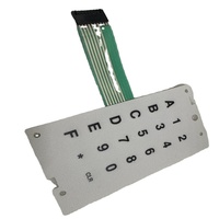 Conception d'impression numérique, panneau de commutation à membrane tactile plat, rétroéclairage LED, couleur personnalisée, adhésif, télécommande