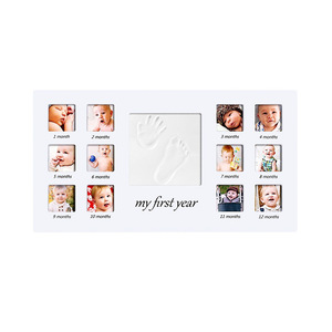 Hộp Bóng Cổ Điển Tự Làm Khung Ảnh Bằng Gỗ Cho Bé Một Tuổi Khung Ảnh Quà Tặng Lưu Niệm - Product Image 2