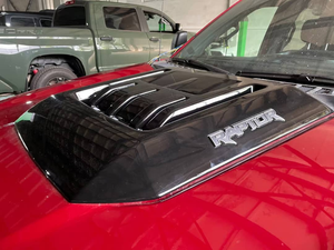 DL 2021+ F-150Raptor 发动机罩装饰件 4x4 哑光黑色塑料汽车发动机罩改装风格保护装饰件全新售后配件 - Product Image 2