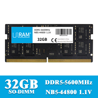 DDR5 SO-DIMM mémoire d'ordinateur portable 8GB 16GB 32GB 4800MHz 5600MHz RAM haute vitesse pour la mise à niveau des performances de l'ordinateur portable