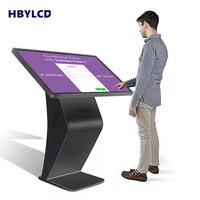 Interactive LCD Advertising Player Kiosk IR Touch Screen Queue Terminal Elevator Use Self-Service Display Animation Function