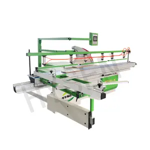 7.5HP Sliding Table Saw 3200 Easy Adjustments Sliding Panel Saw With Tilting Blade and Scoring Blade