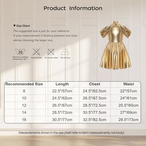 Vestido Metálico de Danza Lírica para Niñas de 8 a 16 Años, Vestidos de Línea A para Actuaciones en Escenario, Bailes de Salón, Fiestas - Product Image 6