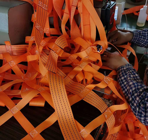 Di alta qualità all'ingrosso poliestere reti di sollevamento cinghie piatte per il sollevamento personalizzato di <span class=keywords><strong>taglio</strong></span> appeso rete di sollevamento per imbracatura piatta - Product Image 3