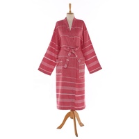 Benutzer definierte Kimono Bademantel für Frauen Luxus leichte Langarm Robe für Hotel Spa Home Use Großhandel Lieferant 100% Baumwolle