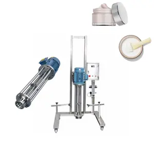 20-100l Milk Mixing Tank Ointment Homogeneous Lift Emulsifier Manufacturing Equipment Face Washing Mixer Machine