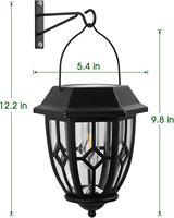 Lampes solaires et appliques murales LED ESRA 23A, éclairage extérieur imperméable pour jardin, à suspendre pour clôture et décoration de porche