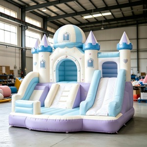 Château gonflable à thème avec deux toboggans, lit de saut pour enfants, idéal pour les fêtes d'anniversaire et la <span class=keywords><strong>location</strong></span> en maternelle - Product Image 1
