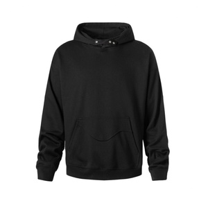 GRAVVI Custom High Quality 100%cotton Timeless Sophisticated Monochrome Buttoned Collar Oversized Relaxed Hoodie <b>Blanket</b> - Product Image 2
