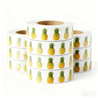 Étiquettes personnalisées pour aliments, jus de fruits, résistantes à l'huile, adhésif puissant, PVC PET, impression en gros, faible MOQ, commande en gros, marque privée